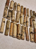 30 pcs Birch Wood Half Logs for Crafts, 4" Natural White Birch Branches, Split Birch Sticks for DIY Home Decor, Rustic Wood Slices for Art