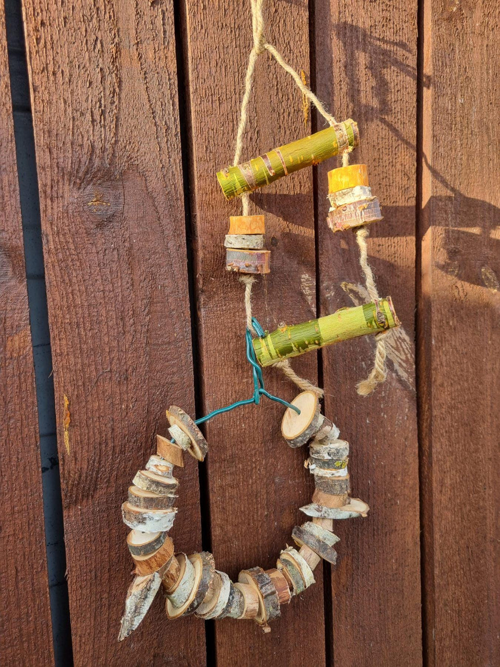 Hanging Bird Cage Enrichment Toy Bundle | Rodent Teeth Grinder (Birch/Plum/Cherry)