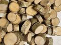 150 Birch Wood Slices with Bark | Rustic Small Wood Discs for Crafts