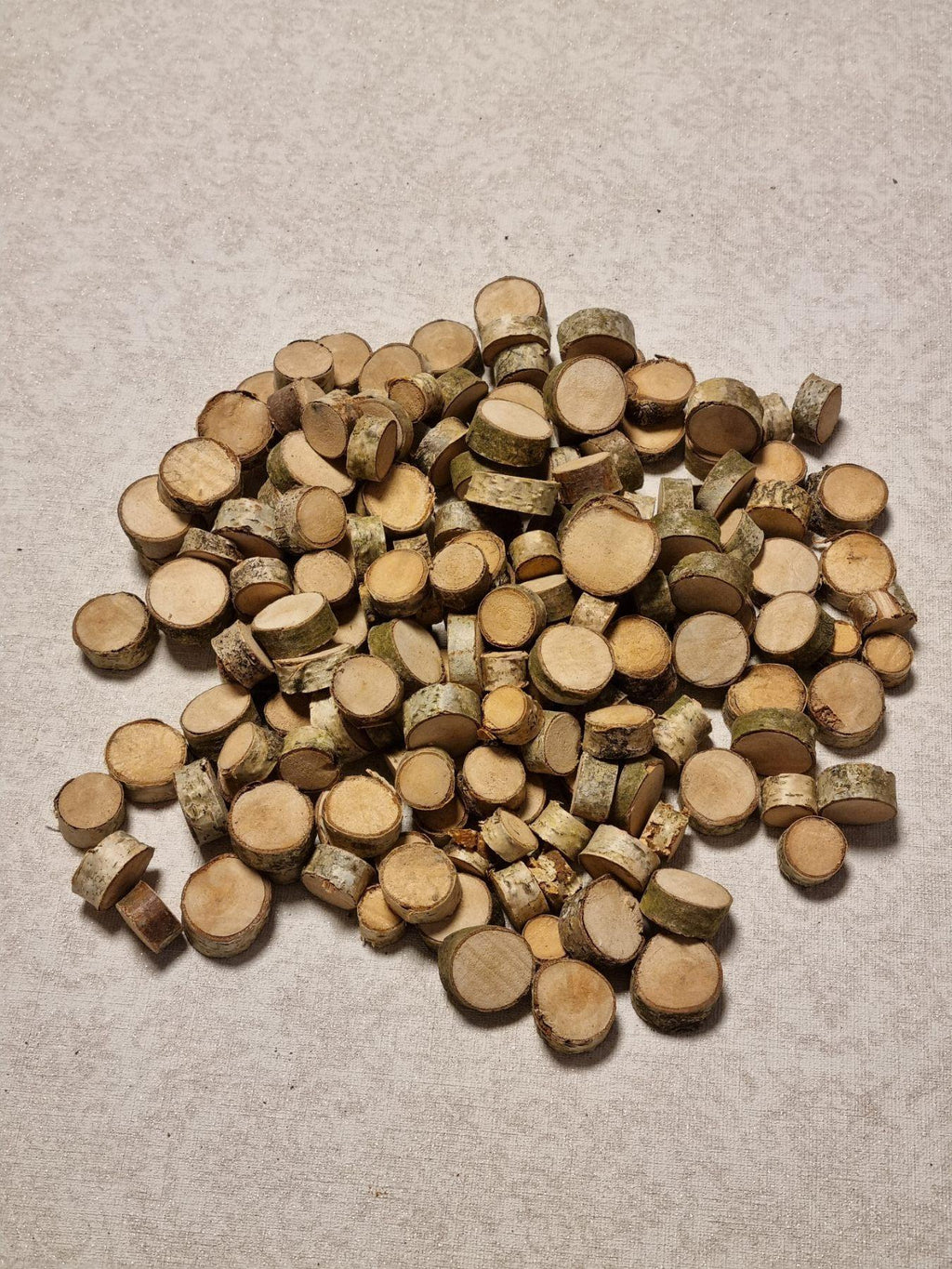 150 Birch Wood Slices with Bark | Rustic Small Wood Discs for Crafts