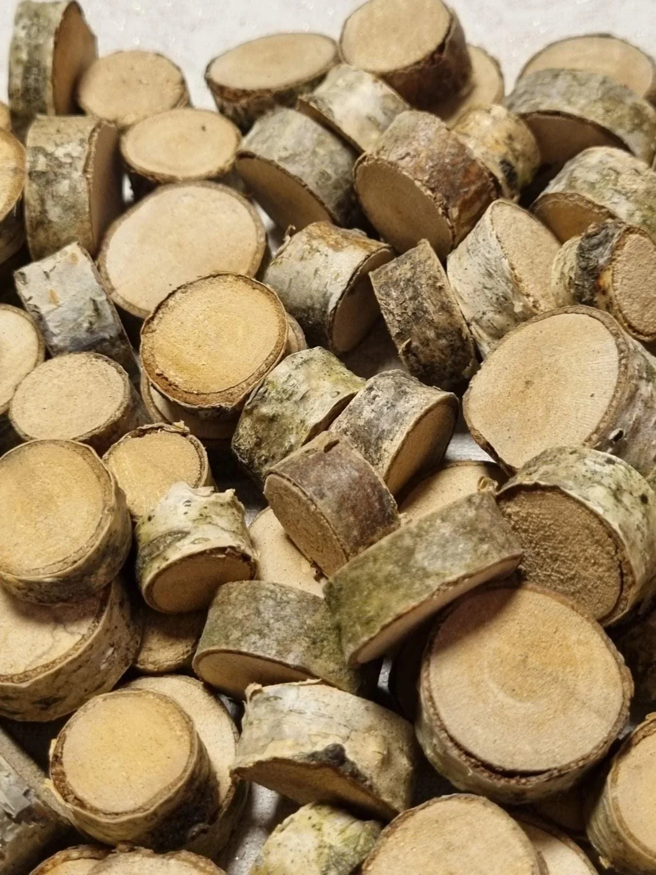 150 Birch Wood Slices with Bark | Rustic Small Wood Discs for Crafts