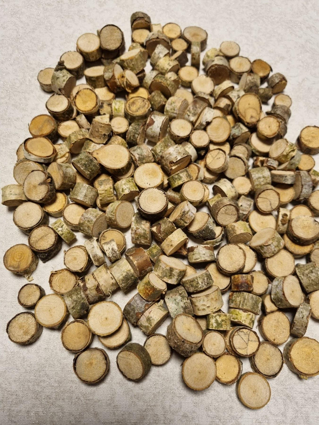 Tiny Birch Wood Slices Bulk Set | Mini Log Discs for Fairy Garden, Dollhouse Miniatures