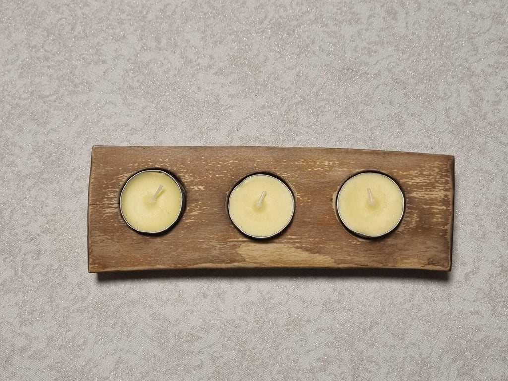 Candle Holder - Handmade Natural - Minimalist Lithuanian Home Decor