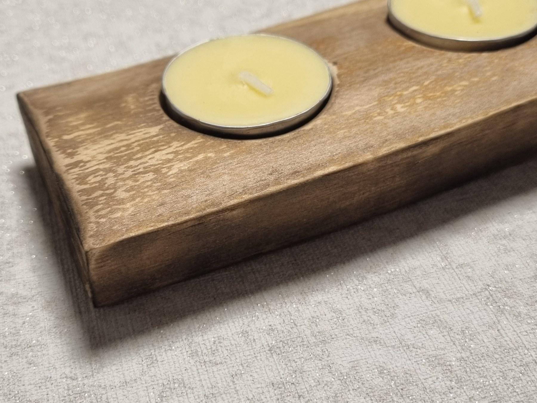Candle Holder - Handmade Natural - Minimalist Lithuanian Home Decor