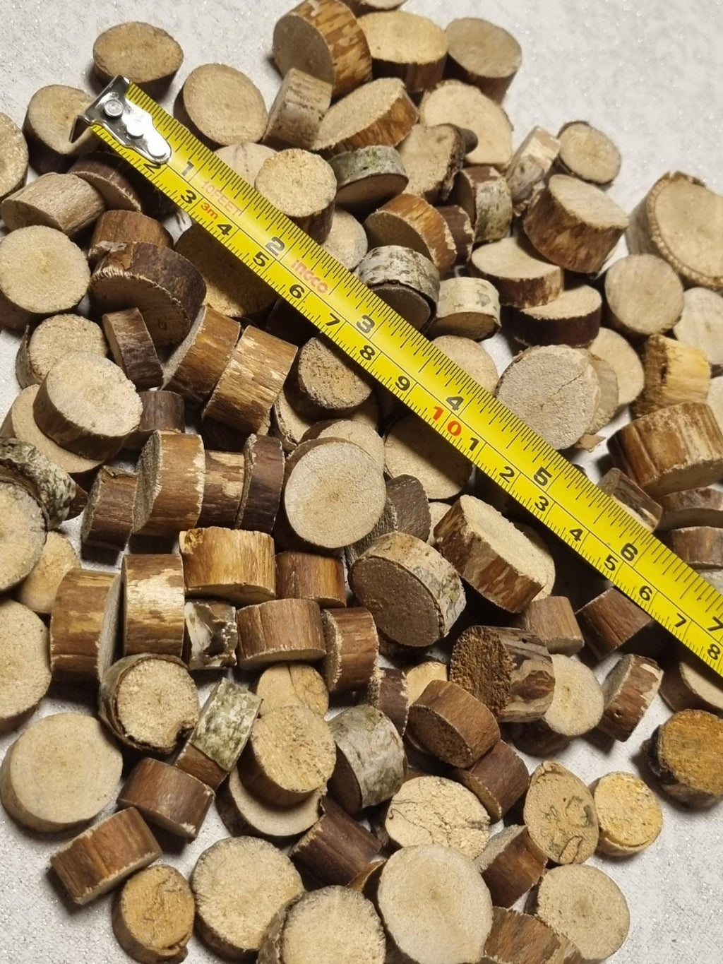 130 Small Birch Wood Slices – Barkless Craft Rounds