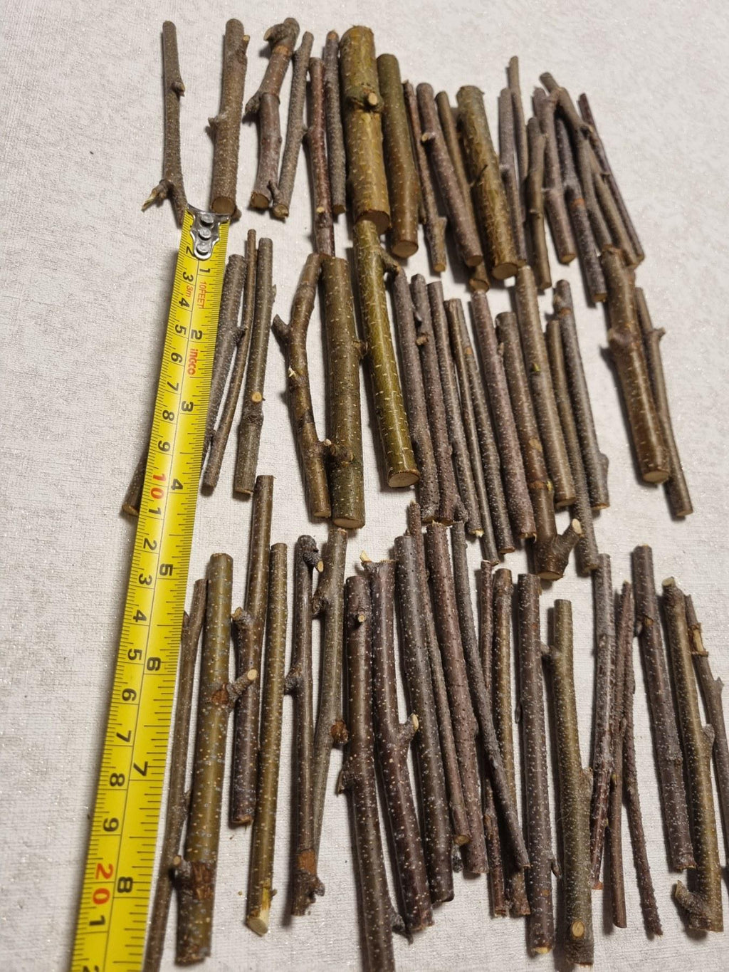 Small Birch Twigs – 60 Pack, 4 Inch Wood Sticks for Crafts